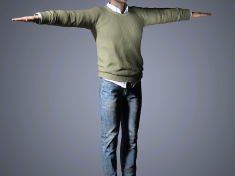 Aaron Paul Character Modelo 3D