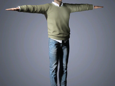 Aaron Paul Character 3D Model