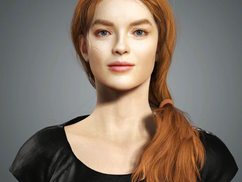Sadie Sink Character 3D Model