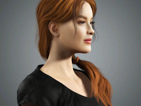 Sadie Sink Character 3D Model