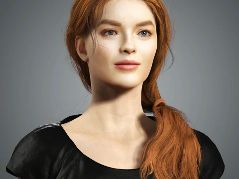Sadie Sink Character 3D Model