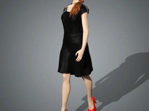 Sadie Sink Character 3D Model