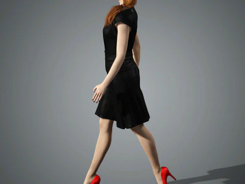 Sadie Sink Character 3D Model