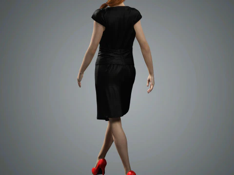 Sadie Sink Character 3D Model
