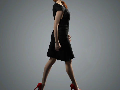 Sadie Sink Character 3D Model