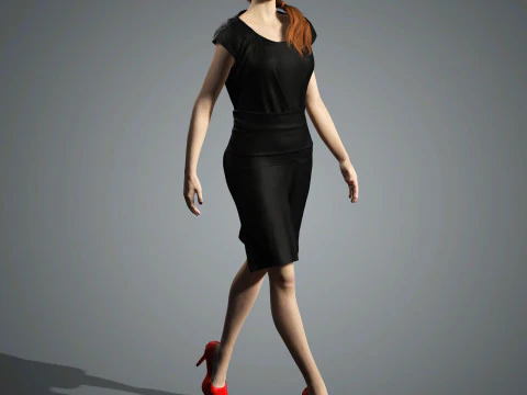 Sadie Sink Character 3D Model