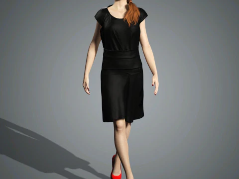 Sadie Sink Character 3D Model