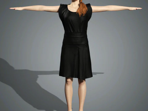 Sadie Sink Character 3D Model