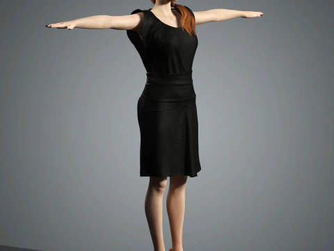 Sadie Sink Character 3D Model