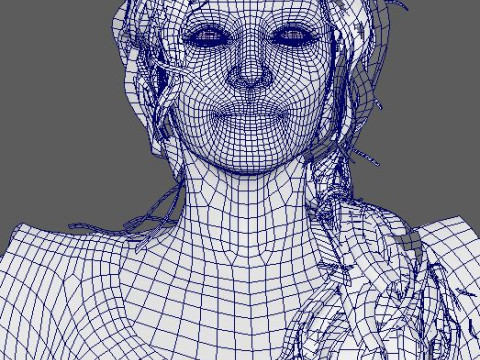 Sadie Sink Character Model 3D