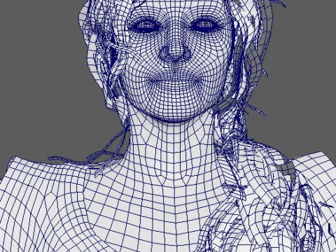Sadie Sink Character 3D Model
