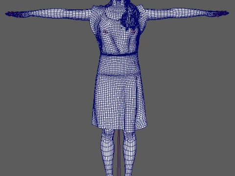 Sadie Sink Character 3D Model