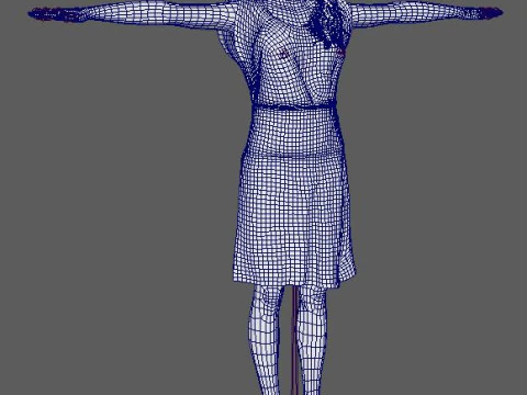 Sadie Sink Character 3D Model