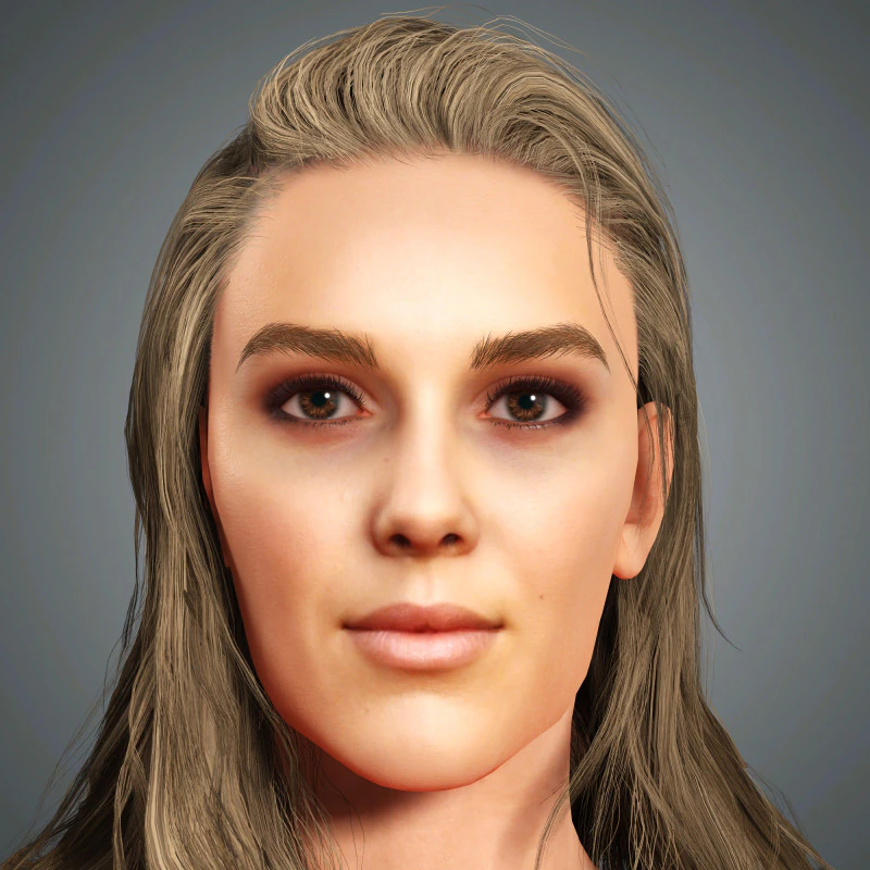Millie Bobby Brown Character 3D Model .c4d .max .obj .3ds .fbx .stl .blend 