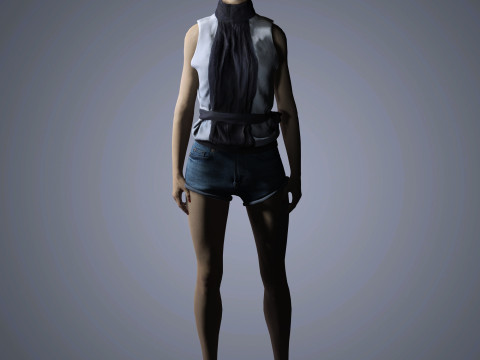 Evan Rachel Character Modelo 3D
