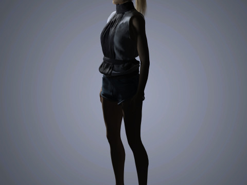 Evan Rachel Character Modelo 3D