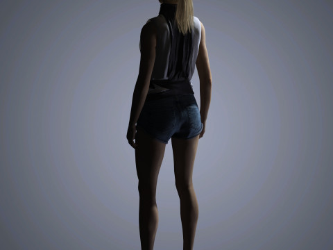 Evan Rachel Character Modelo 3D