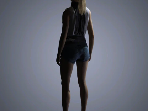 Evan Rachel Character 3D Model