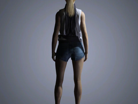 Evan Rachel Character 3D Model