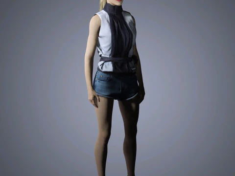 Evan Rachel Character 3D Model