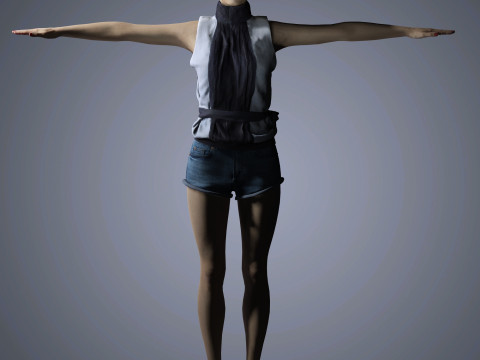 Evan Rachel Character Modelo 3D