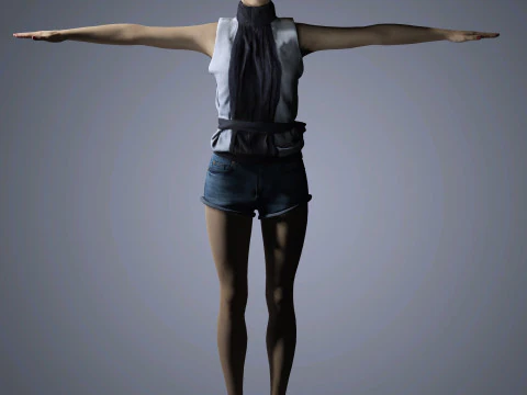 Evan Rachel Character 3D Model