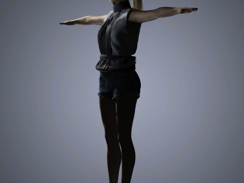 Evan Rachel Character Modelo 3D