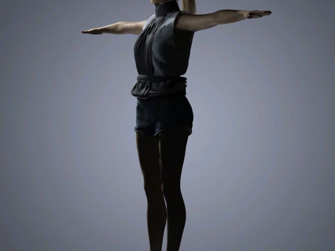 Evan Rachel Character 3D Model