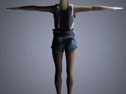 Evan Rachel Character Modelo 3D