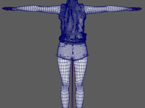 Evan Rachel Character Modelo 3D