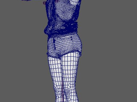 Evan Rachel Character Modelo 3D
