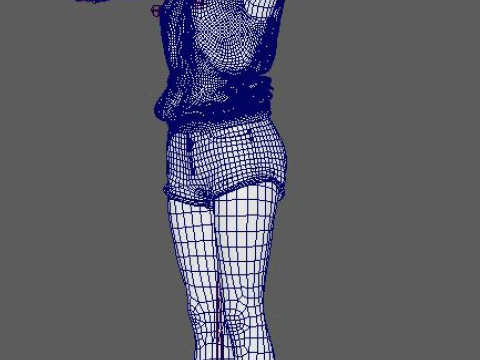 Evan Rachel Character 3D Model
