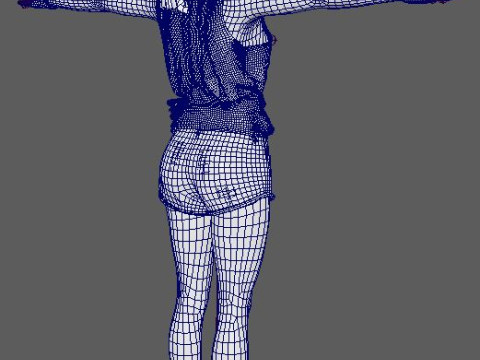 Evan Rachel Character Modelo 3D