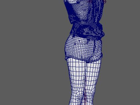 Evan Rachel Character Modelo 3D