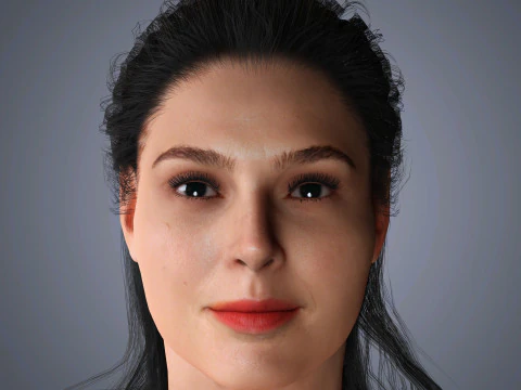 ガル・ガドットのキャラクター 3Dモデル