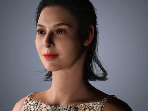 Gal Gadot Character 3D Model