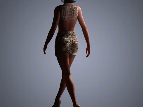 Gal Gadot Character 3D Model