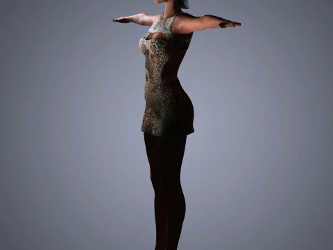 Gal Gadot Character 3D Model