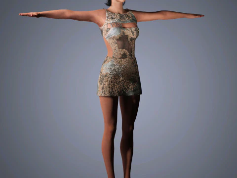 Gal Gadot Character 3D Model