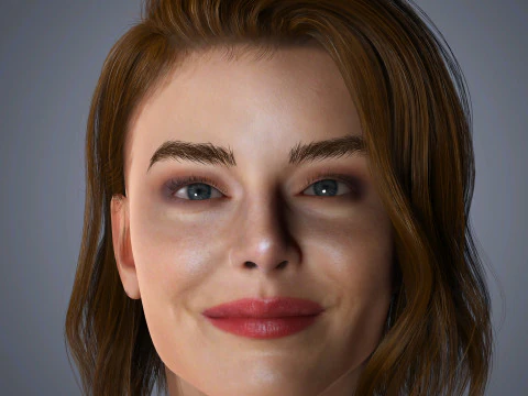 Emma Stone-Charakter 3D Modell