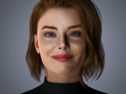 Emma Stone Character 3D 模型