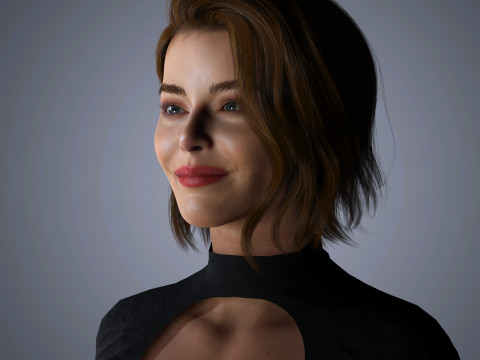 Emma Stone Character 3D 模型