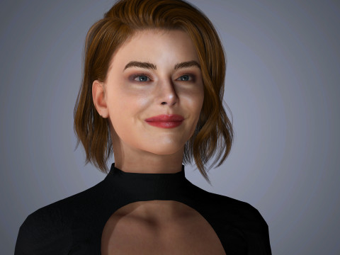 Emma Stone Character 3D 模型