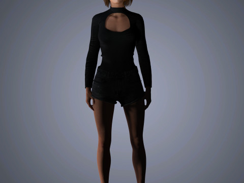 Emma Stone Character 3D 模型
