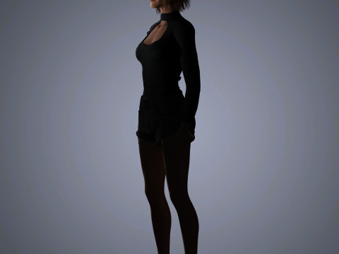 Emma Stone Character 3D 模型