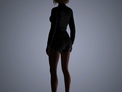 Emma Stone Character 3D 模型