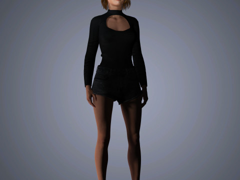 Emma Stone Character 3D 模型