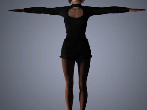 Emma Stone Character 3D 模型