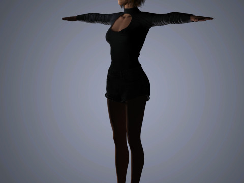 Emma Stone Character 3D 模型