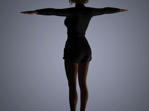 Emma Stone Character 3D 模型